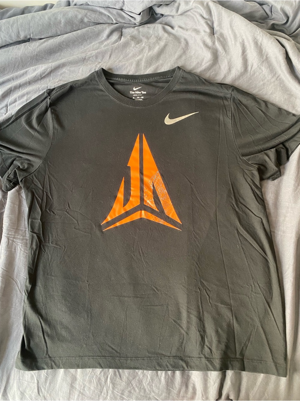Nike Men’s Black Performance Tee JA Orange Graphic